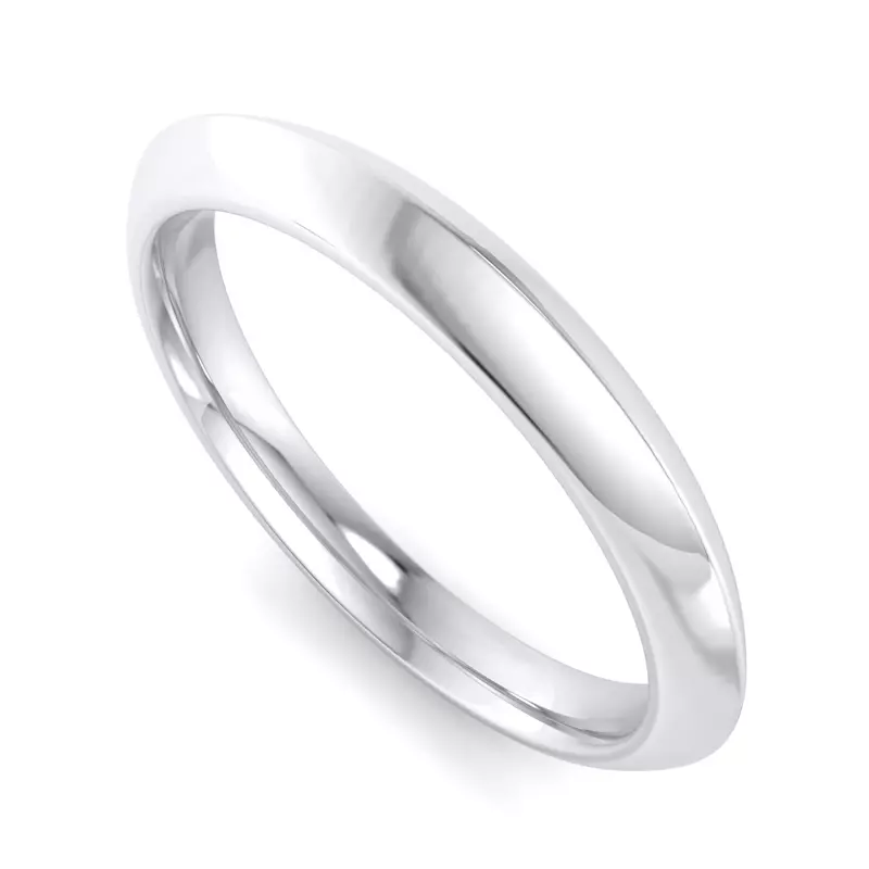 Platinum Wrenley Knife Edge Band