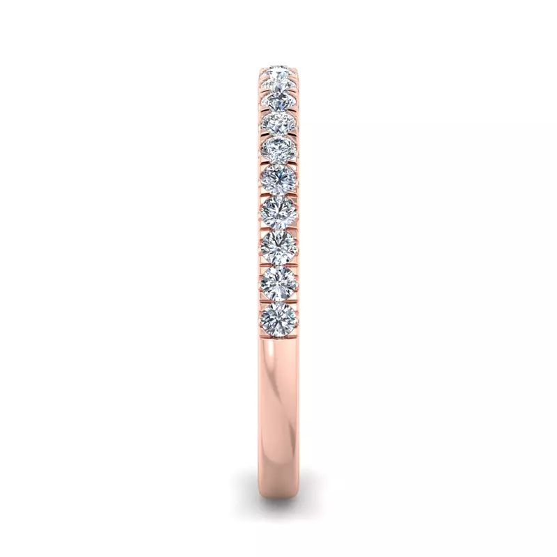 14K Rose Gold Dorothy Pave Band