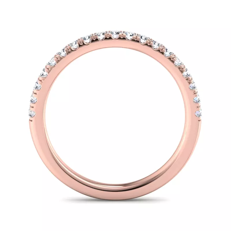 14K Rose Gold Dorothy Pave Band