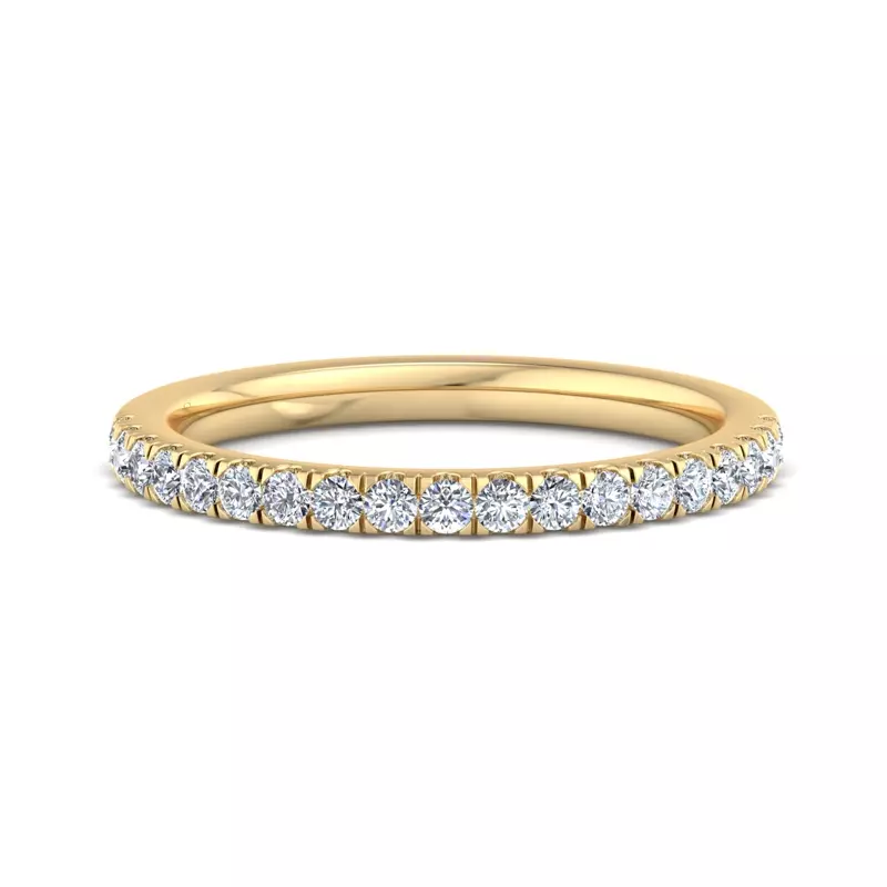 18K Yellow Gold Dorothy Pave Band