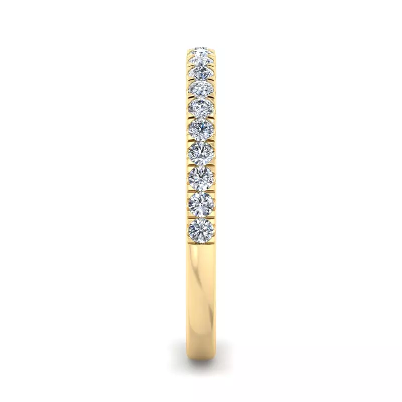 18K Yellow Gold Dorothy Pave Band