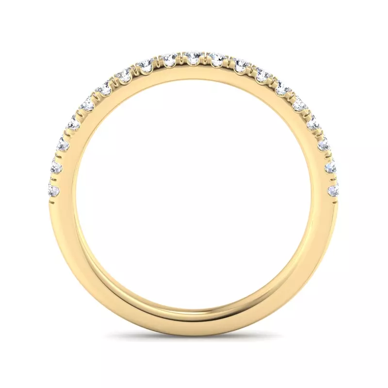 18K Yellow Gold Dorothy Pave Band
