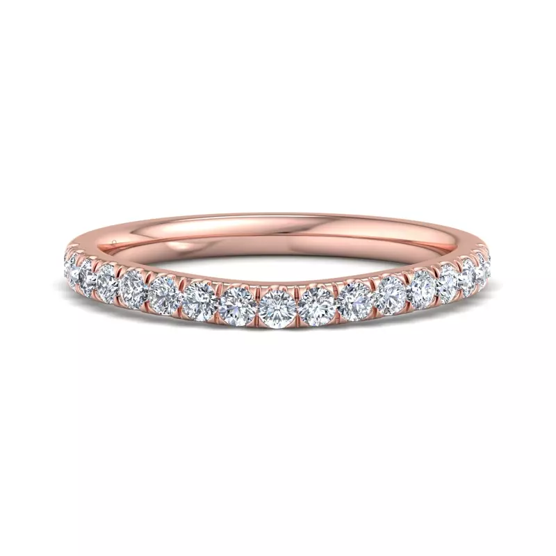 14K Rose Gold Eve Pave Band
