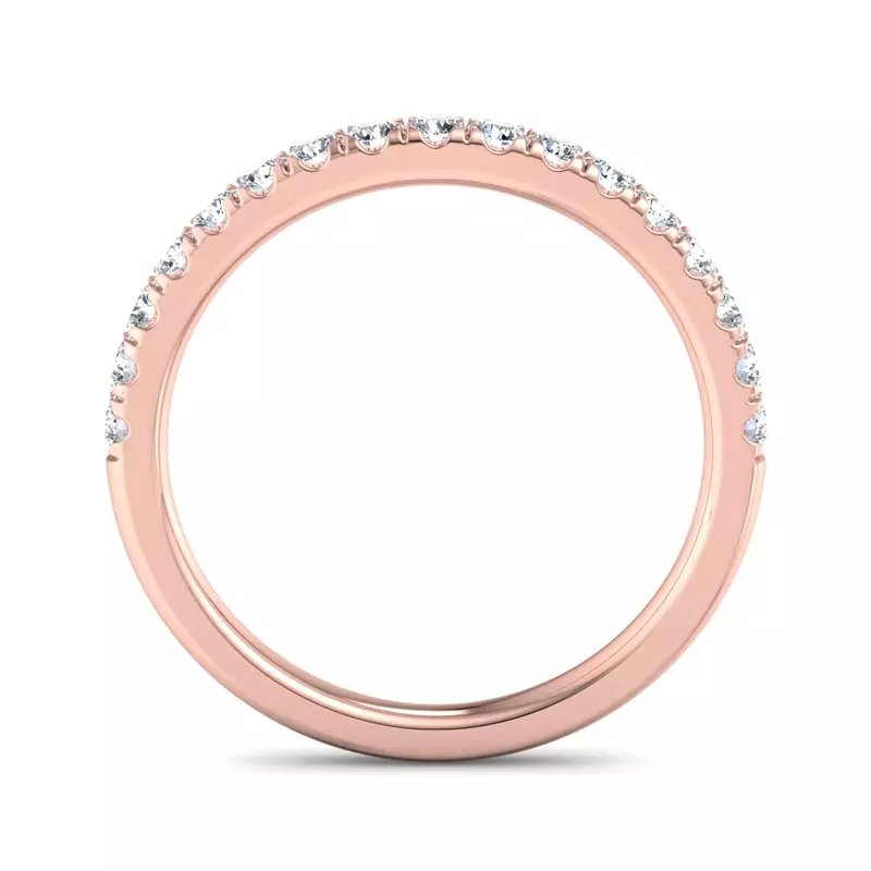 14K Rose Gold Eve Pave Band