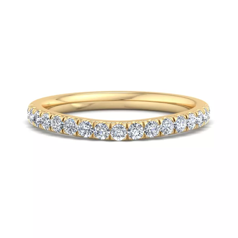 18K Yellow Gold Eve Pave Band