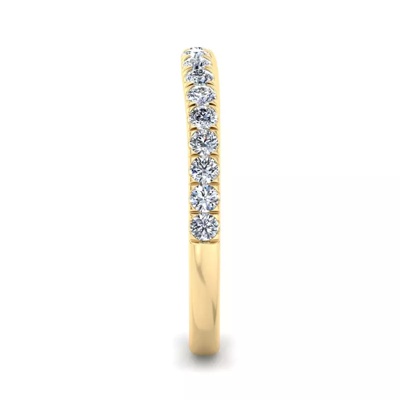 18K Yellow Gold Eve Pave Band