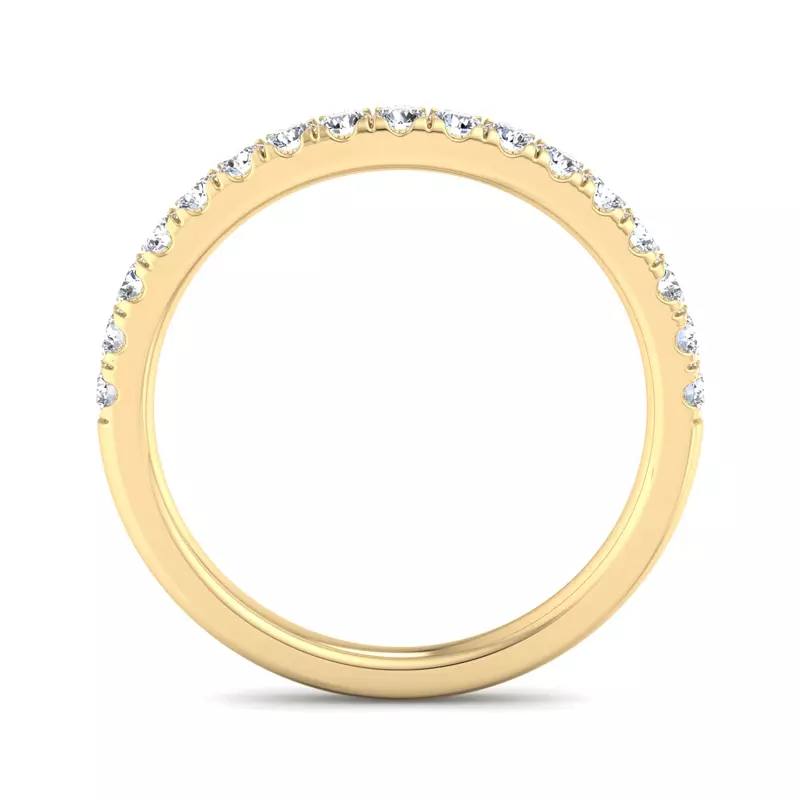 18K Yellow Gold Eve Pave Band