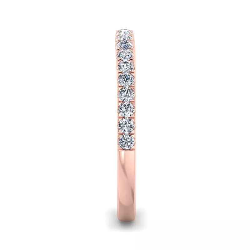 14K Rose Gold Oaklee Pave Band