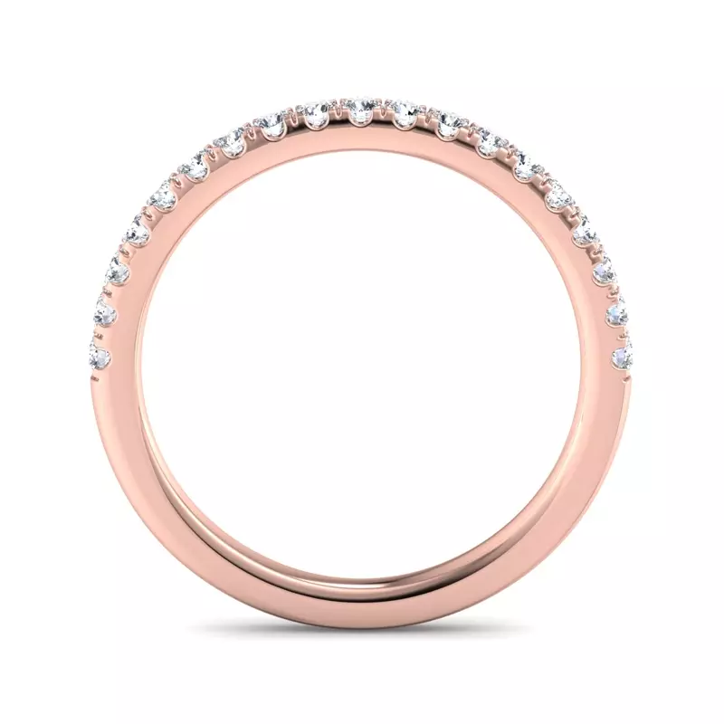 14K Rose Gold Oaklee Pave Band