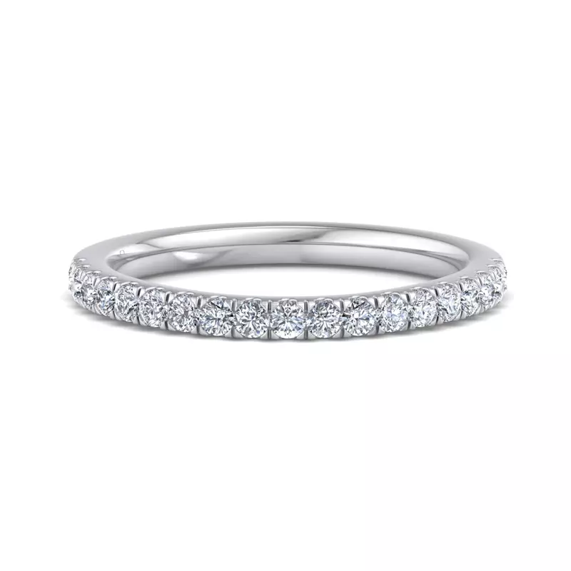14K White Gold Oaklee Pave Band