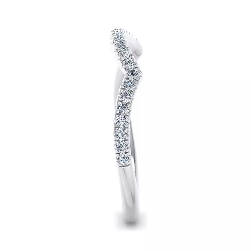 14K White Gold Averie Pave Band