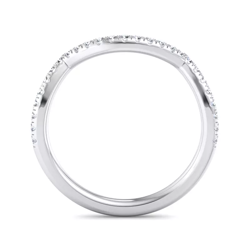 14K White Gold Averie Pave Band