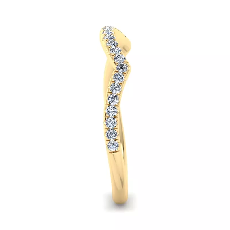 14K Yellow Gold Averie Pave Band