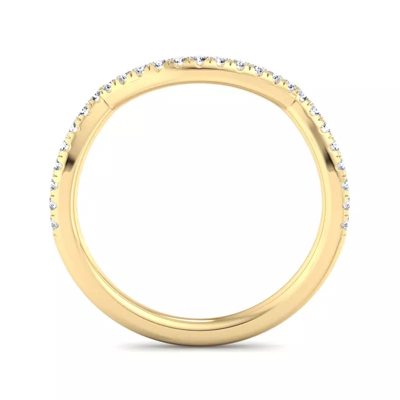 14K Yellow Gold Averie Pave Band