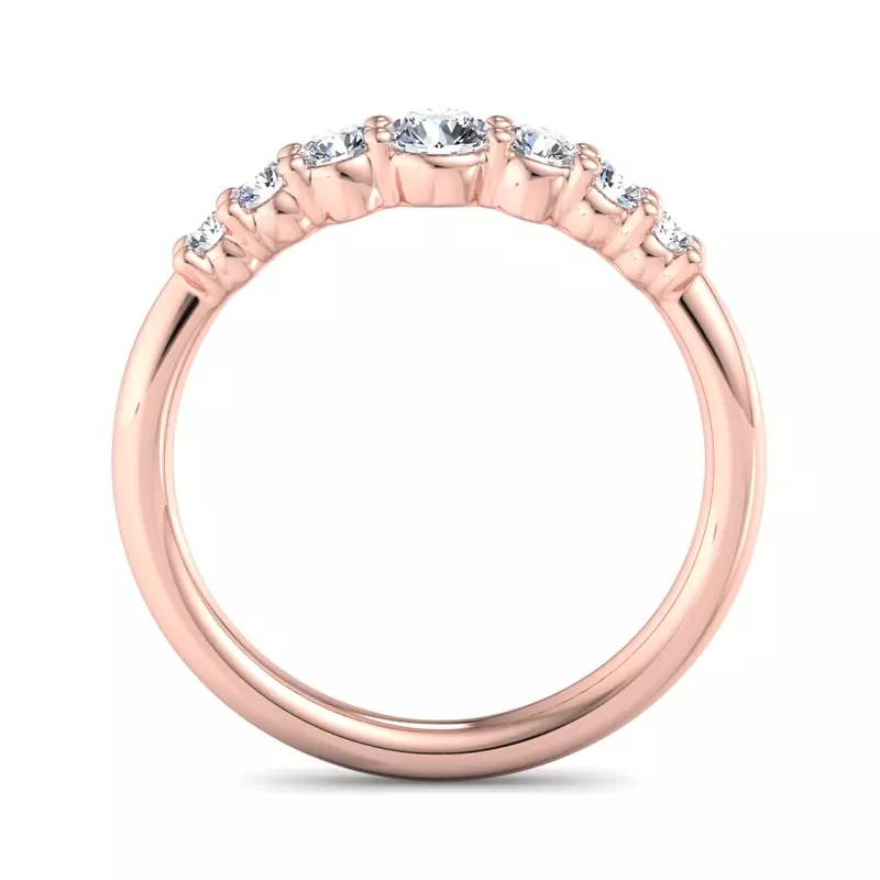 14K Rose Gold Angel Band