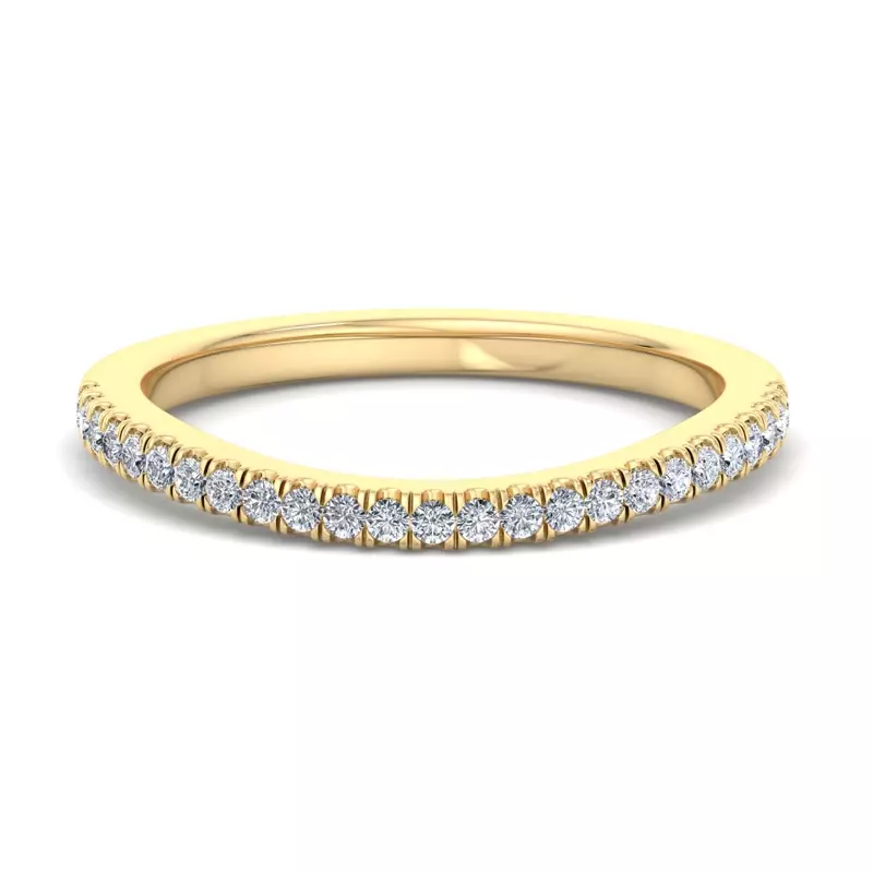 14K Yellow Gold Edith Pave Band