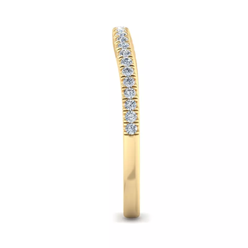 14K Yellow Gold Edith Pave Band