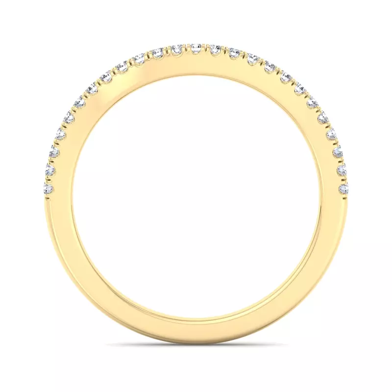 14K Yellow Gold Edith Pave Band
