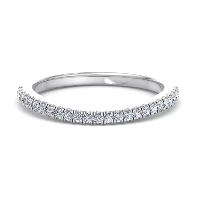 18K White Gold Edith Pave Band