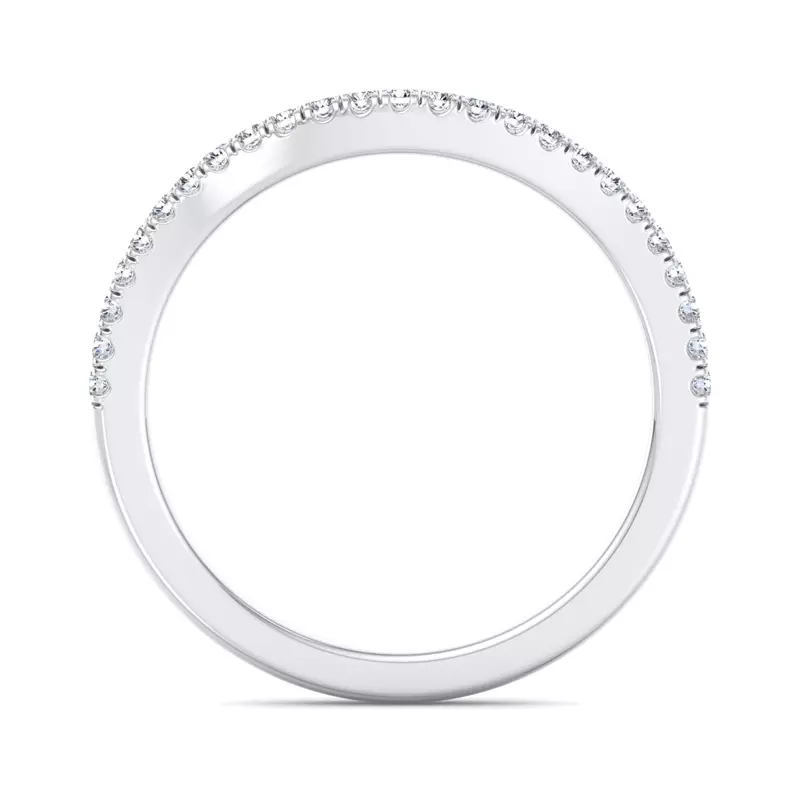 18K White Gold Edith Pave Band