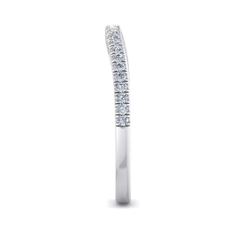 Platinum Edith Pave Band