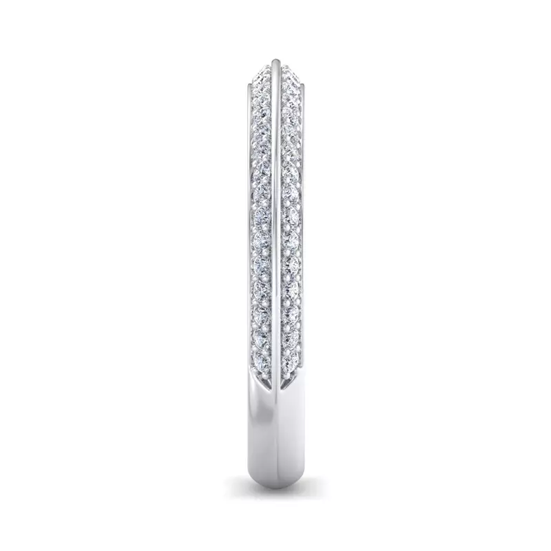 14K White Gold Raya Pave Band