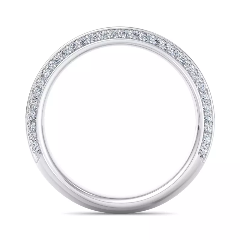 14K White Gold Raya Pave Band