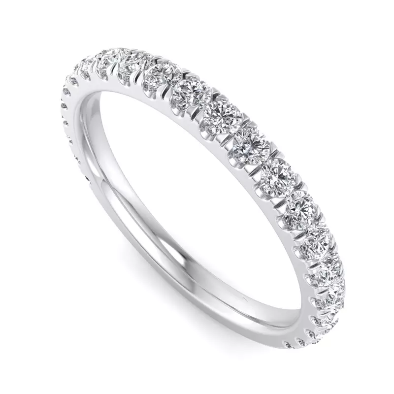 Platinum Elliot Pave Band