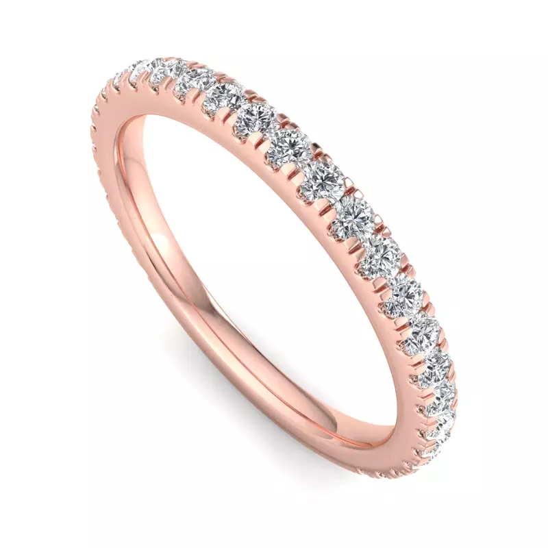 14K Rose Gold Elora Pavé Band
