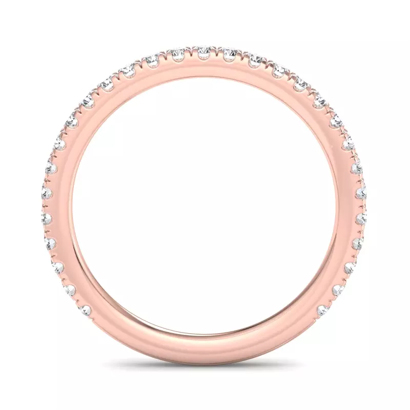 14K Rose Gold Elora Pavé Band