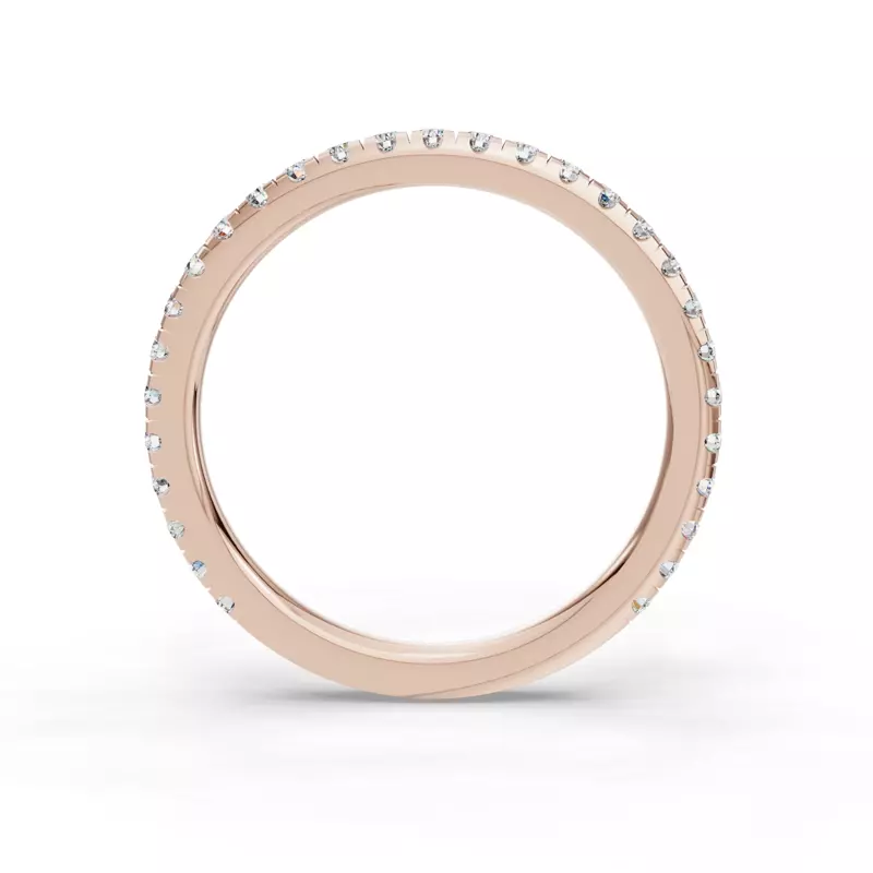 14K Rose Gold Elora Pavé Band