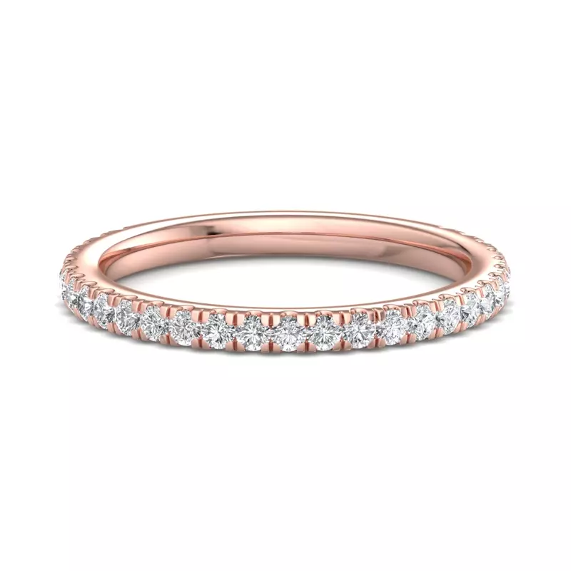 14K Rose Gold Elora Pavé Band