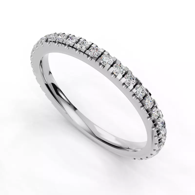 14K White Gold Elora Pavé Band