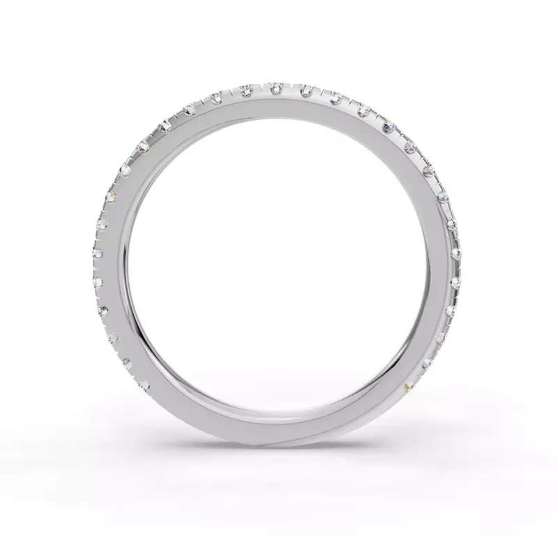 14K White Gold Elora Pavé Band