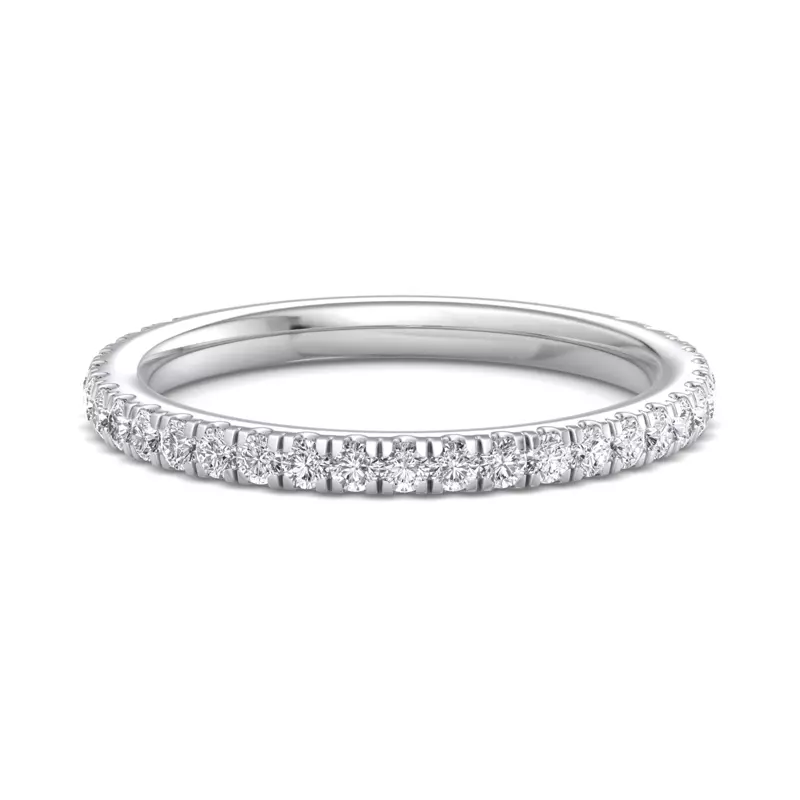 14K White Gold Elora Pavé Band