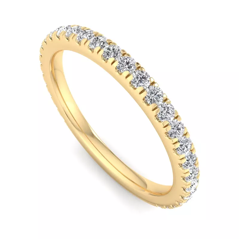 14K Yellow Gold Elora Pavé Band