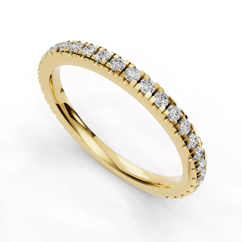 14K Yellow Gold Elora Pavé Band