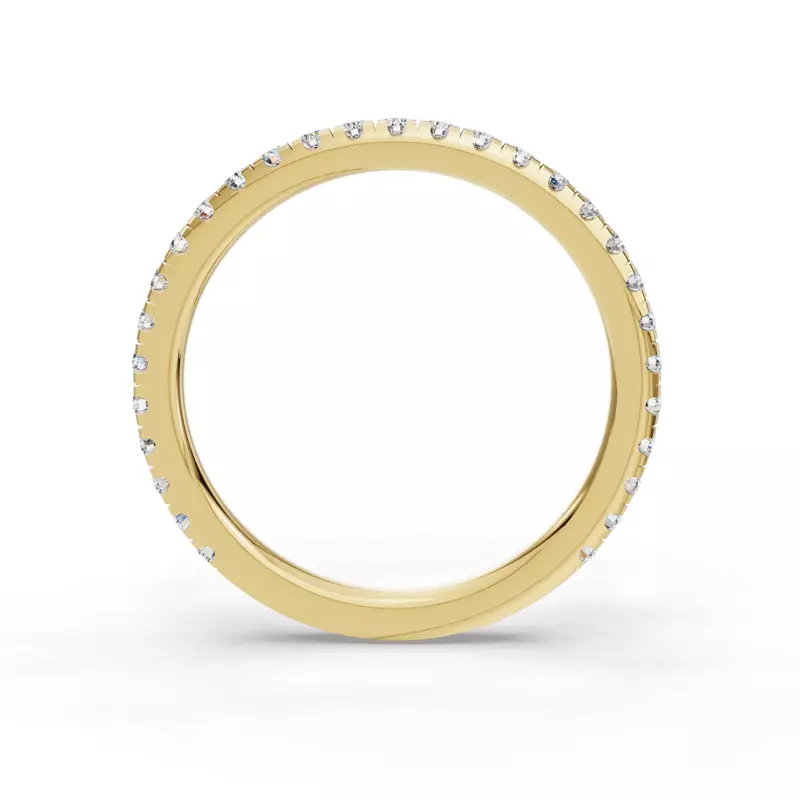 14K Yellow Gold Elora Pavé Band