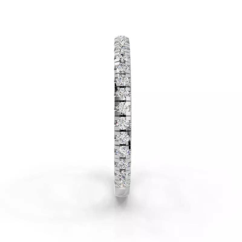 18K White Gold Elora Pavé Band