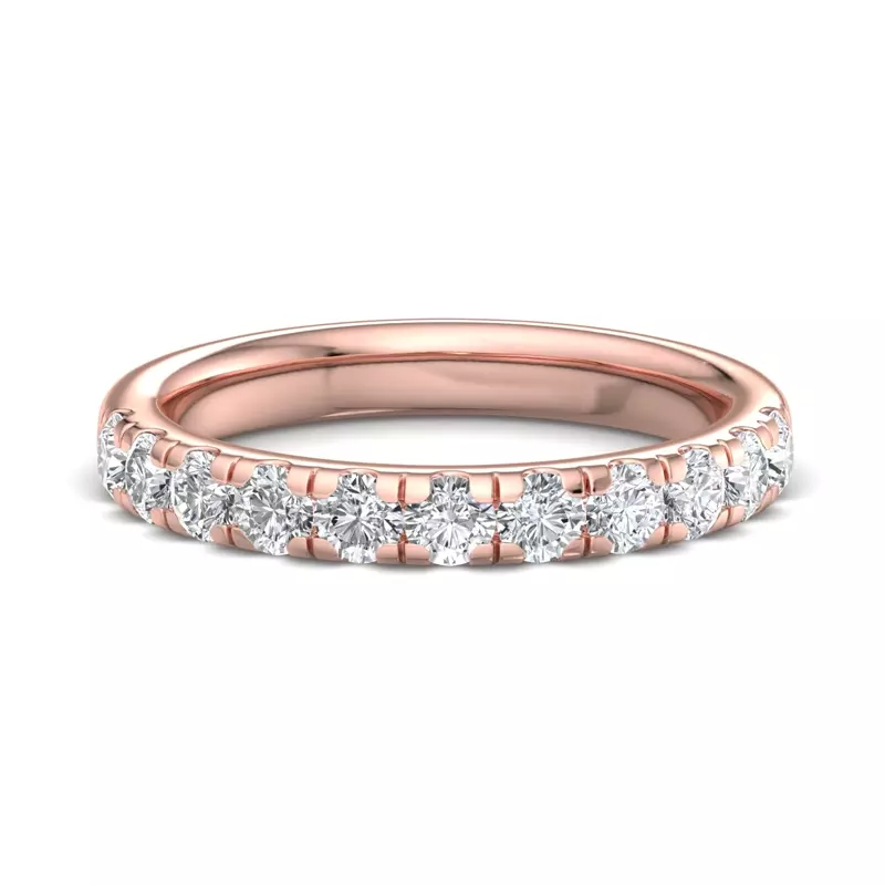 14K Rose Gold Antonella Pavé Band