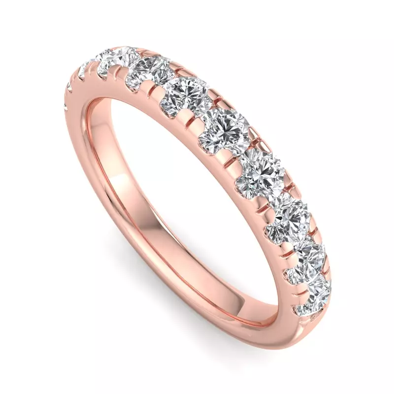 14K Rose Gold Antonella Pavé Band