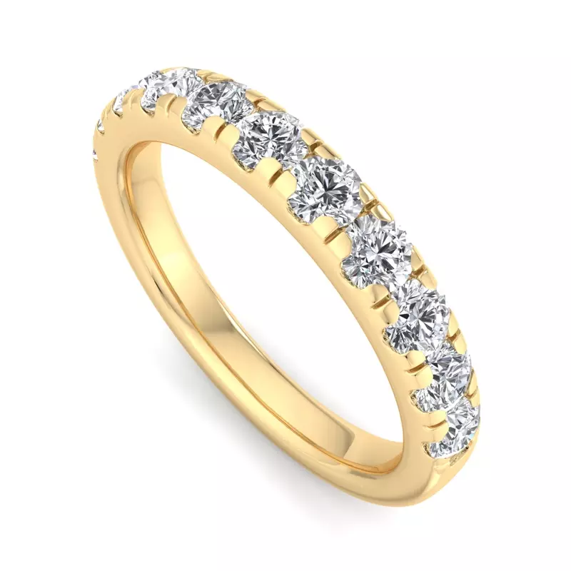 14K Yellow Gold Antonella Pavé Band