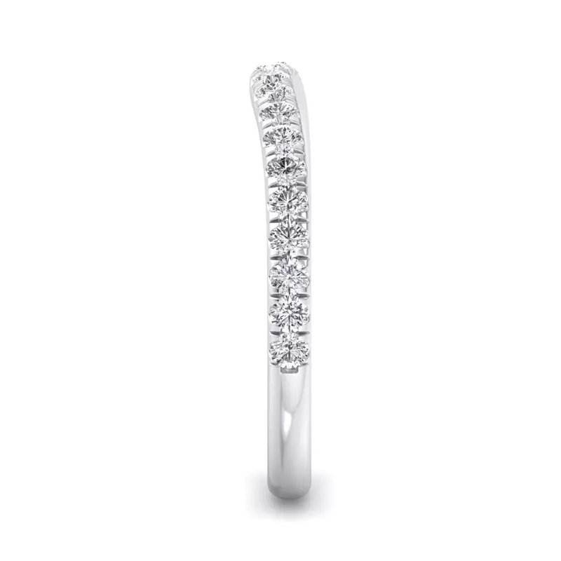 14K White Gold Hanna Pavé Band