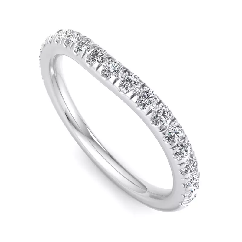 18K White Gold Hanna Pavé Band