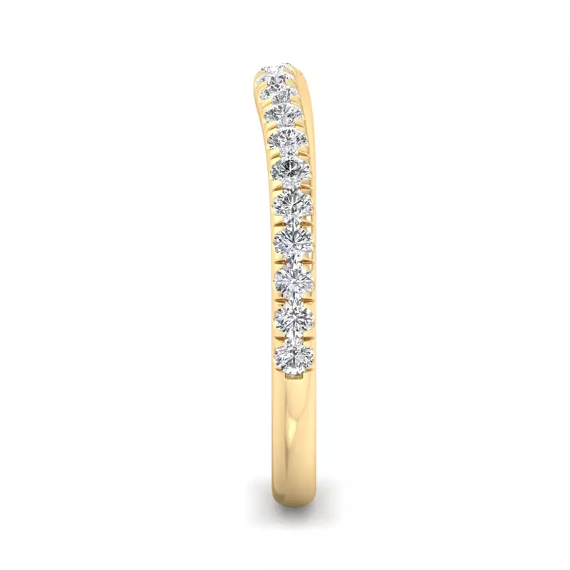 18K Yellow Gold Hanna Pavé Band