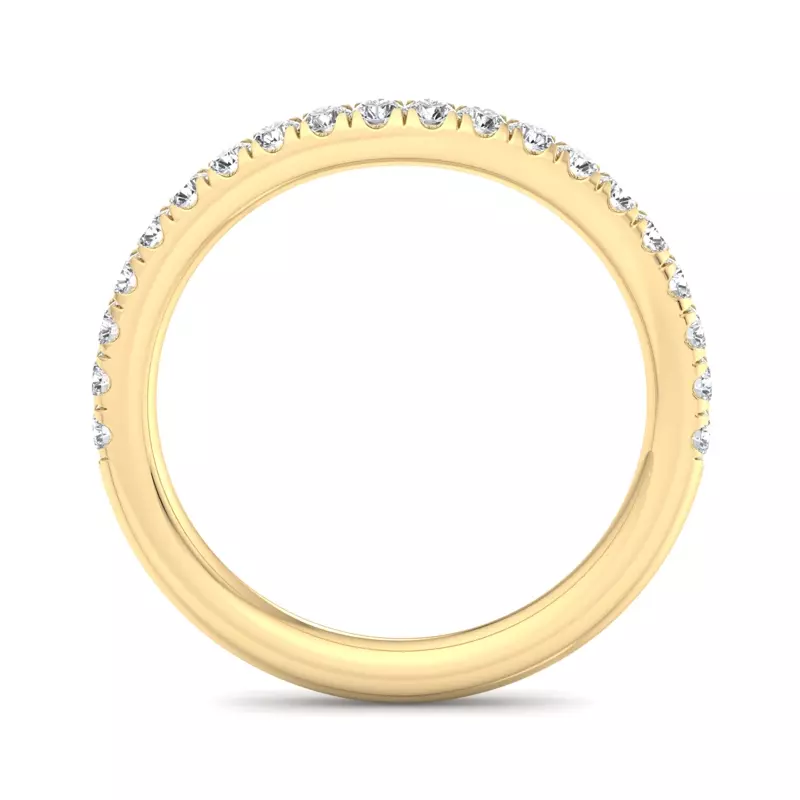 18K Yellow Gold Hanna Pavé Band