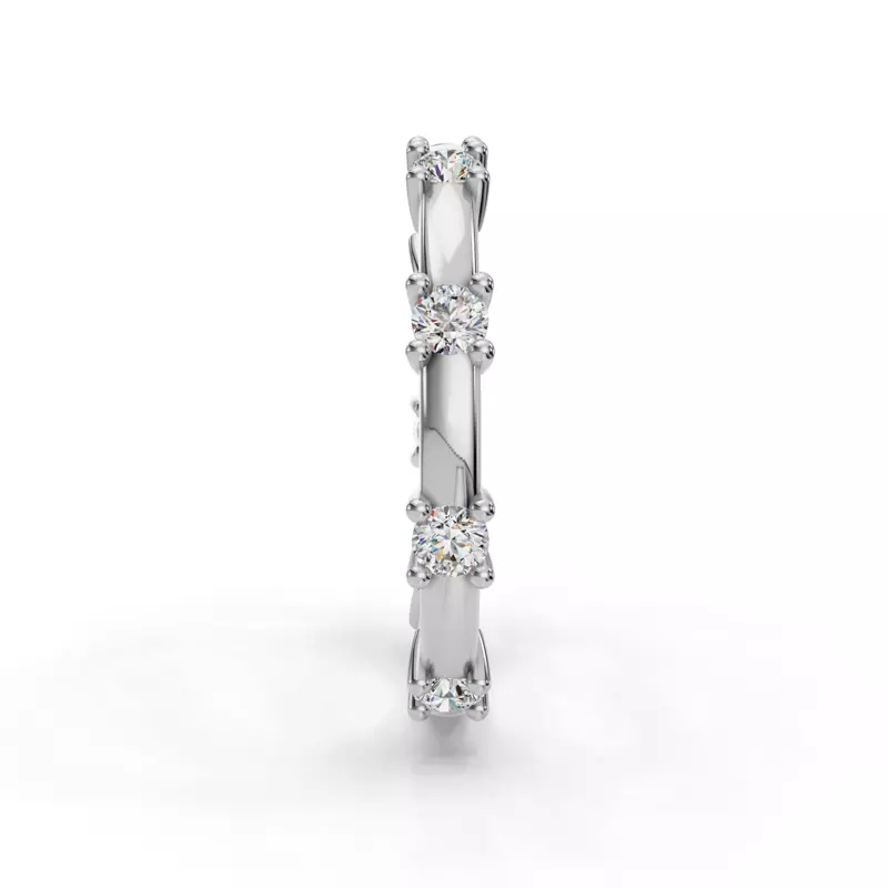 18K White Gold Alanna Spaced Diamond Band