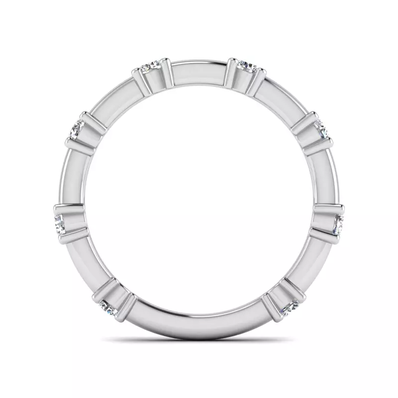 18K White Gold Alanna Spaced Diamond Band