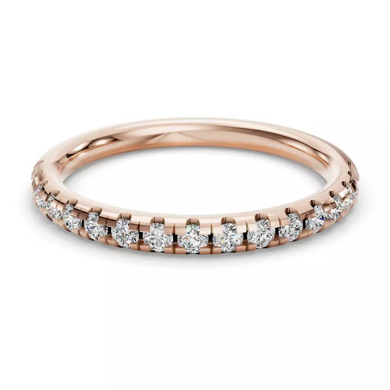14K Rose Gold Itzel Pavé Band