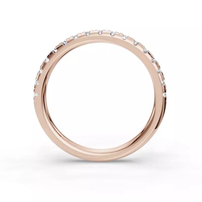 14K Rose Gold Itzel Pavé Band
